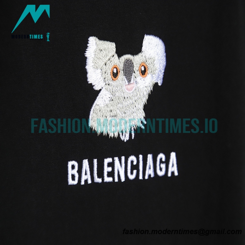 Balenciaga - 23SS Koala Embroidered Short Sleeve T-shirt