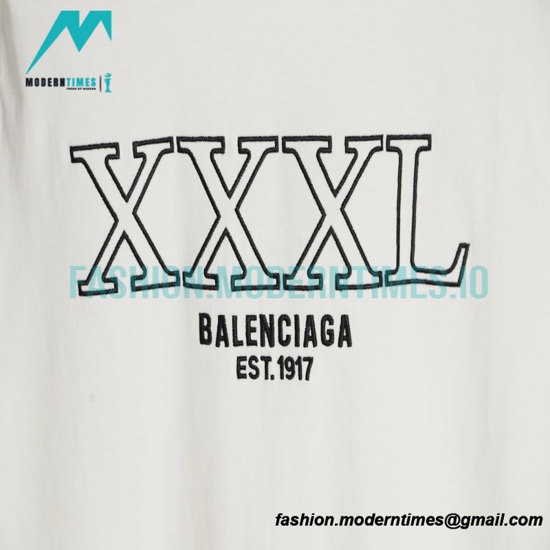 Balenciaga - 23SS Embroidered Short Sleeve T-shirt