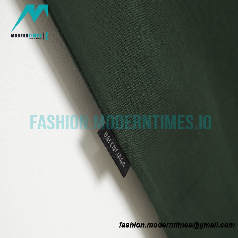 Balenciaga - Embroidered Small Logo Short Sleeve T-shirt