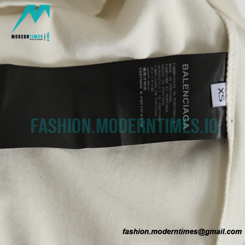 Balenciaga - Embroidered Small Logo Short Sleeve T-shirt