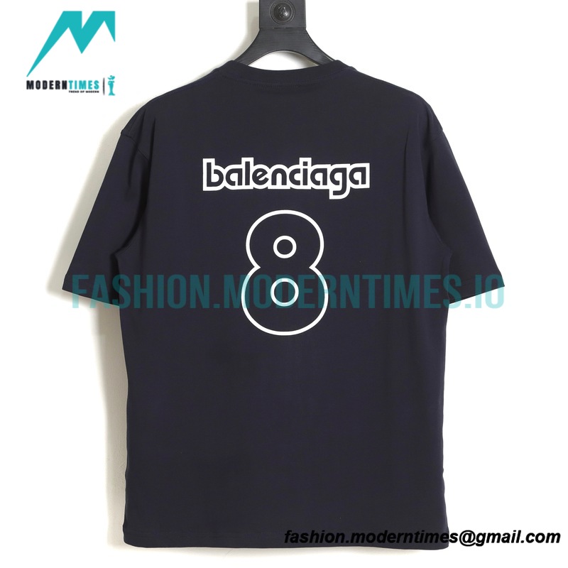Balenciaga - No.8 Printed Logo Short Sleeve T-shirt