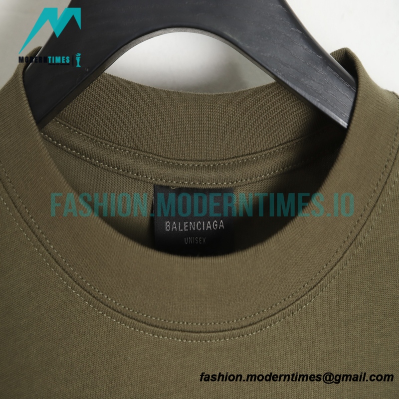 Balenciaga - English Letter Print Short Sleeve T-shirt