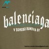 Balenciaga - English Letter Print Short Sleeve T-shirt