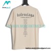 Balenciaga - English Letter Print Short Sleeve T-shirt