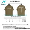 Balenciaga - English Letter Print Short Sleeve T-shirt
