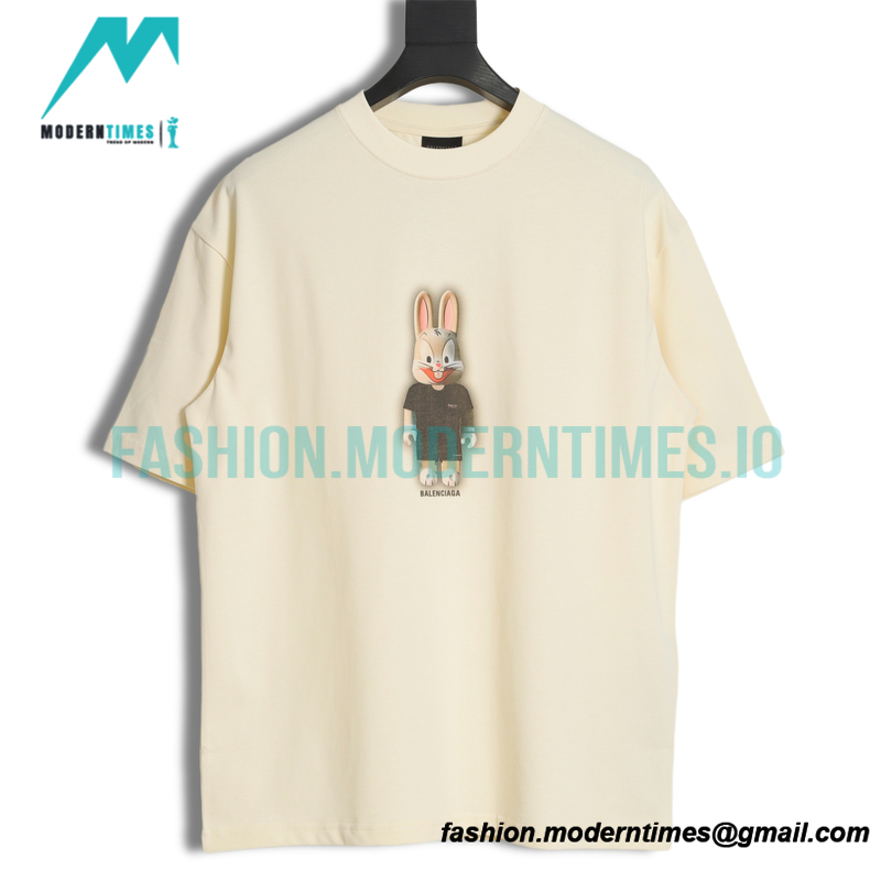 Balenciaga - Rabbit Alphabet Print Short Sleeve T-shirt