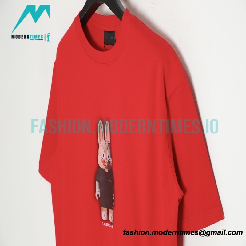 Balenciaga - Rabbit Alphabet Print Short Sleeve T-shirt