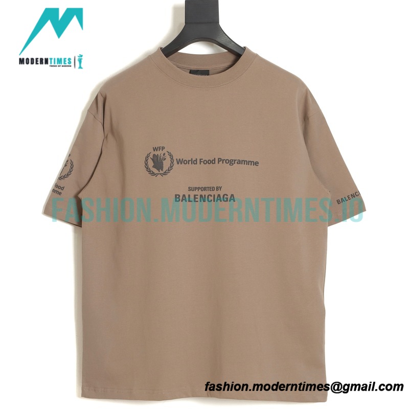 Balenciaga - Wheat Grain Printed Short Sleeve T-shirt