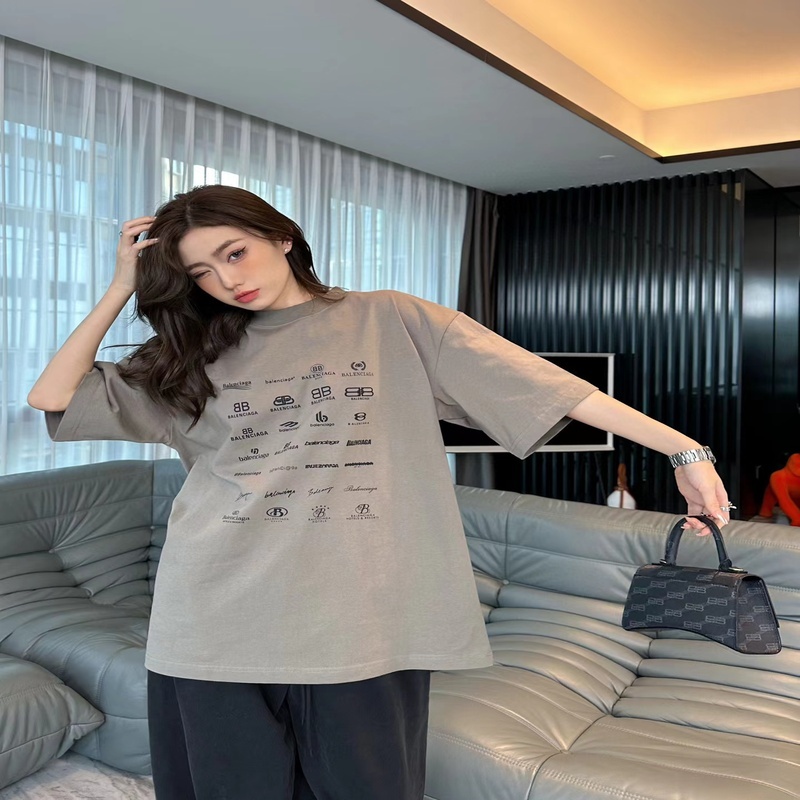Balenciaga - 23SS Full Print Short Sleeve T-shirt