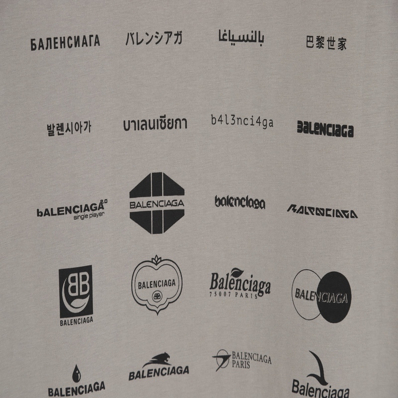 Balenciaga - 23SS Full Print Short Sleeve T-shirt