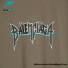 Balenciaga - Coffee Color Flame Lightning Band Short Sleeve