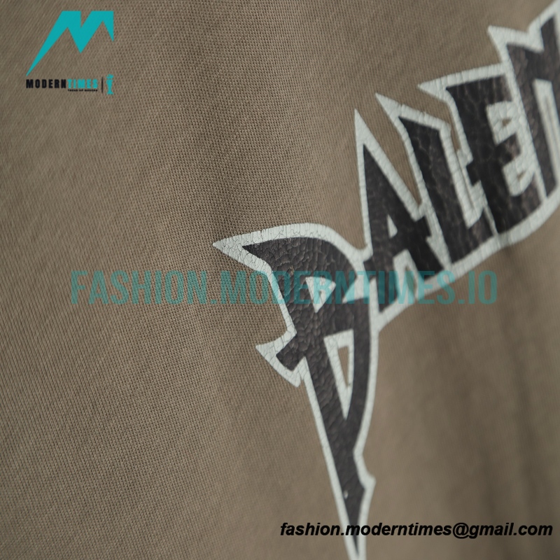 Balenciaga - Coffee Color Flame Lightning Band Short Sleeve