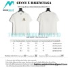  Balenciaga - Gucci Chest Embroidered Short Sleeve 