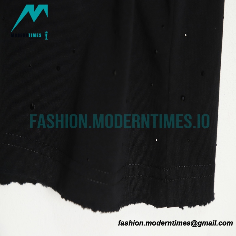 Balenciaga - Full Star Letter Embroidered Short Sleeve T-shirt