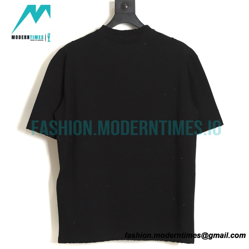 Balenciaga - Full Star Letter Embroidered Short Sleeve T-shirt