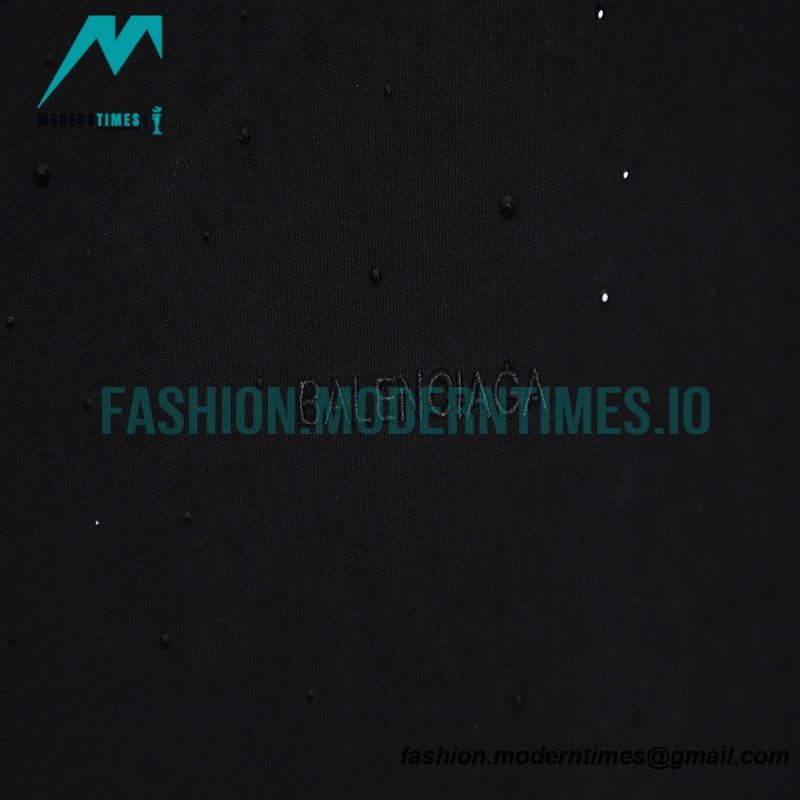 Balenciaga - Full Star Letter Embroidered Short Sleeve T-shirt