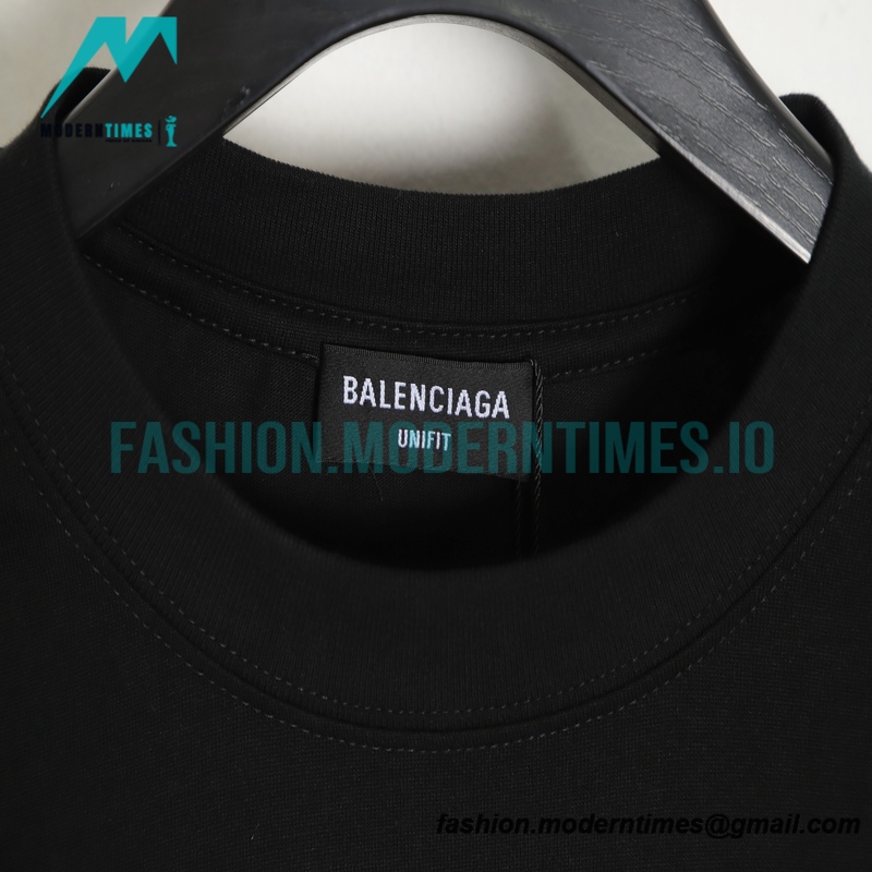 Balenciaga - Gradient Letter Print Short Sleeve T-shirt