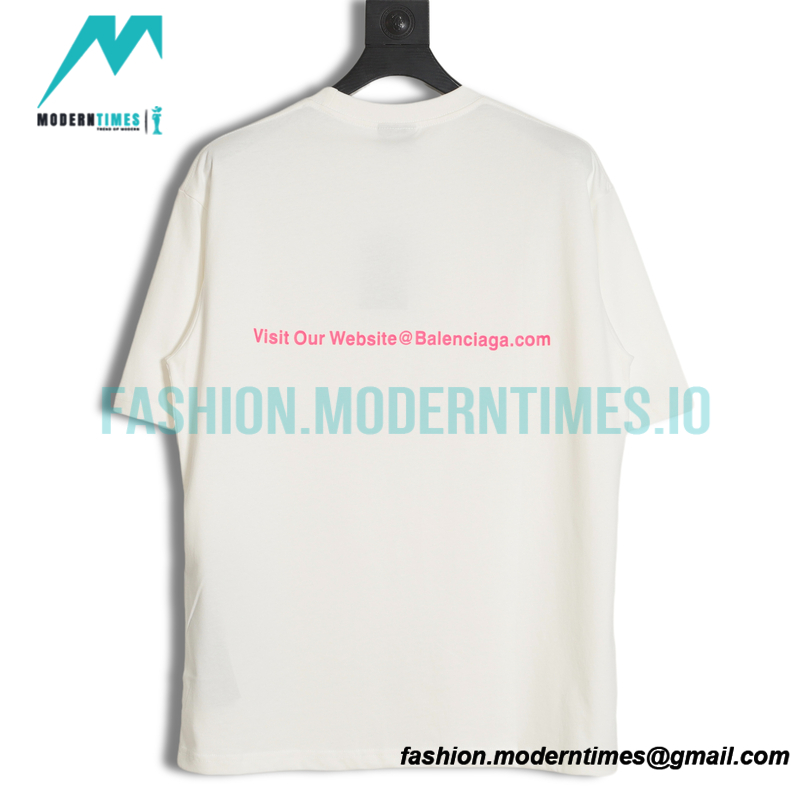 Balenciaga - Fluorescent Letter Print Short Sleeve T-shirt