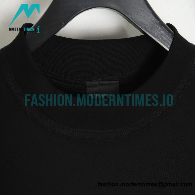 Balenciaga - 23ss Mirror Letter Embroidery Short Sleeve T-shirt
