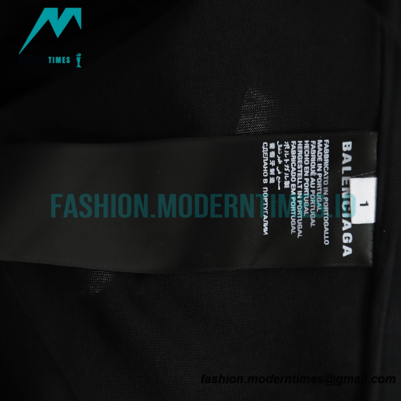 Balenciaga - 23ss Mirror Letter Embroidery Short Sleeve T-shirt