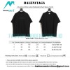 Balenciaga - 23ss Mirror Letter Embroidery Short Sleeve T-shirt