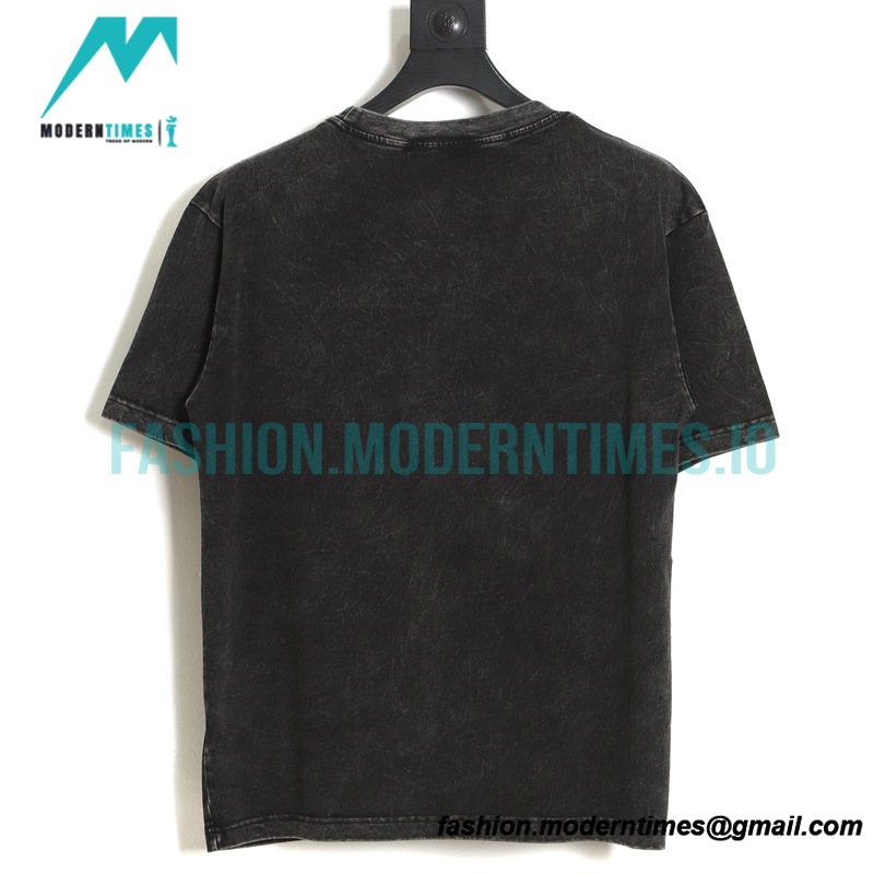 Balenciaga - Apple Embroidery Letter Wash Short Sleeve
