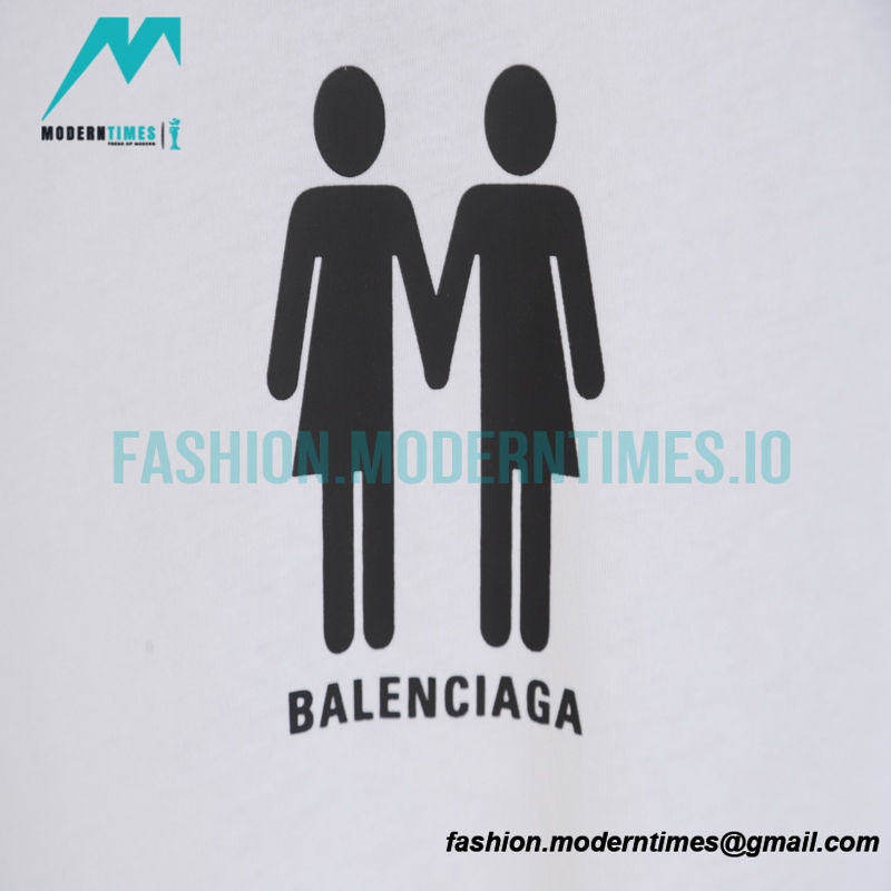 Balenciaga - Multi-National Flag Print Short Sleeve