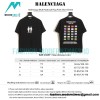 Balenciaga - Multi-National Flag Print Short Sleeve