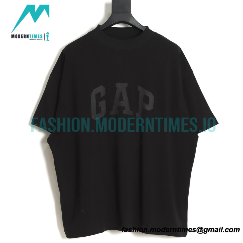 Balenciaga - Flocked Letter Wash Short Sleeve