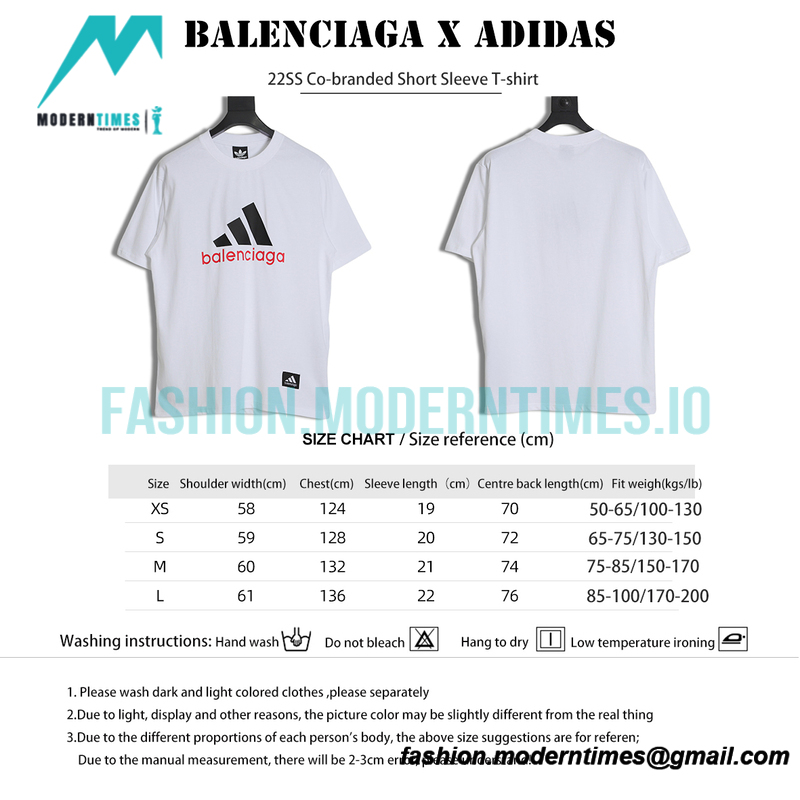 Balenciaga - Adidas 22SS Co-branded Short Sleeve T-shirt