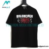 Balenciaga - 22ss In-Wash Letter Print Short Sleeve T-shirt