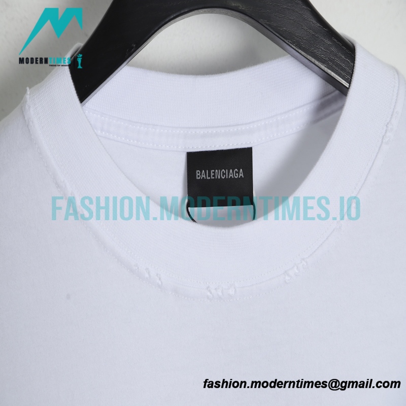 Balenciaga - 23SS Double B Splash Ink Short Sleeve T-shirt