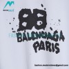 Balenciaga - 23SS Double B Splash Ink Short Sleeve T-shirt