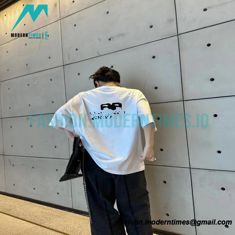 Balenciaga - 23SS Double B Splash Ink Short Sleeve T-shirt