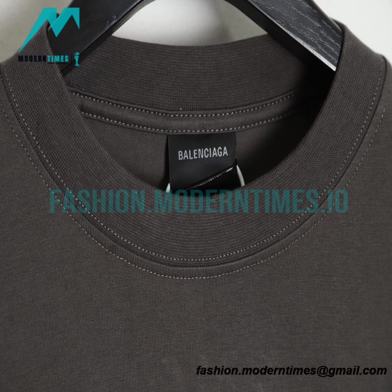 Balenciaga - 23SS Embroidered Letter Short Sleeve T-shirt