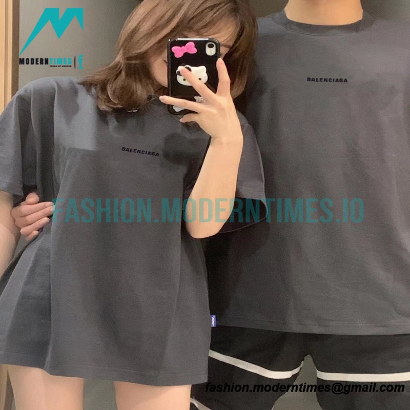 Balenciaga - 23SS Embroidered Letter Short Sleeve T-shirt
