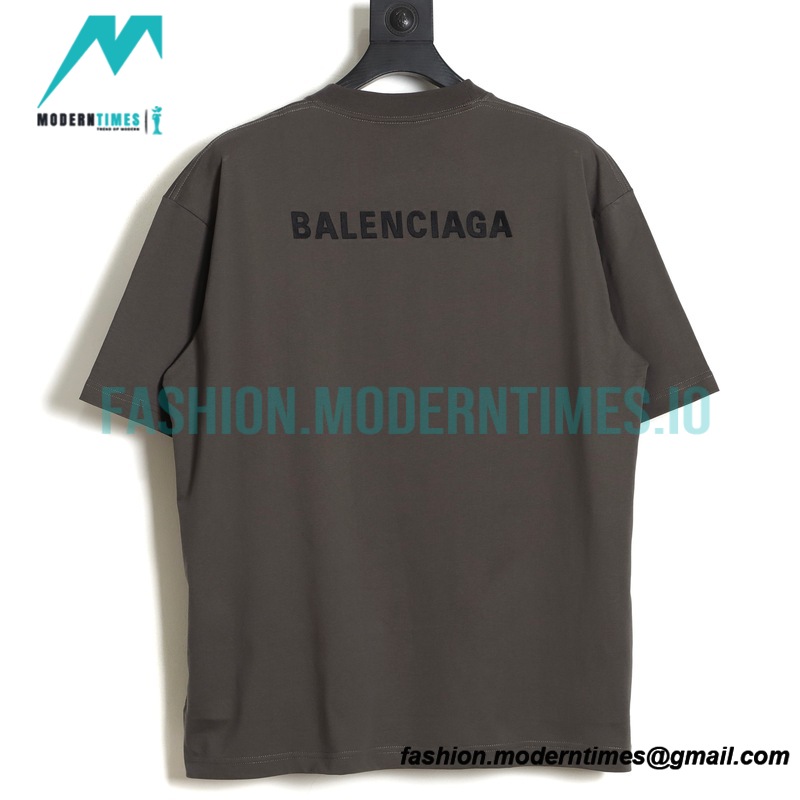 Balenciaga - 23SS Embroidered Letter Short Sleeve T-shirt