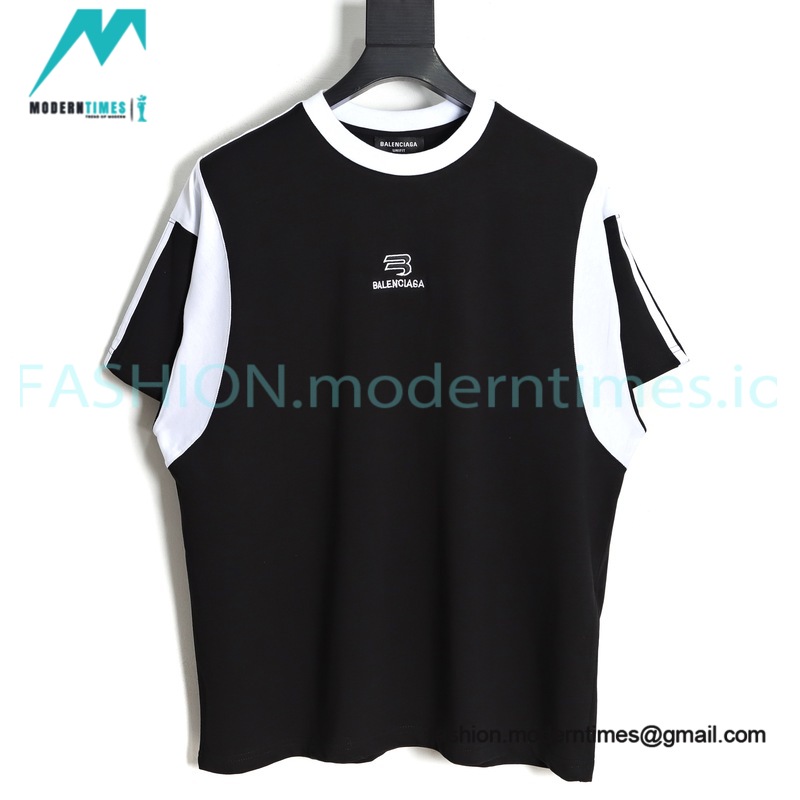 Balenciaga - 23SS Double Hook Stitching Short Sleeve T-shirt