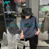 Balenciaga - 23SS Double B Splash Ink Short-sleeved T-shirt