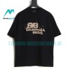 Balenciaga - 23SS Double B Splash Ink Short-sleeved T-shirt