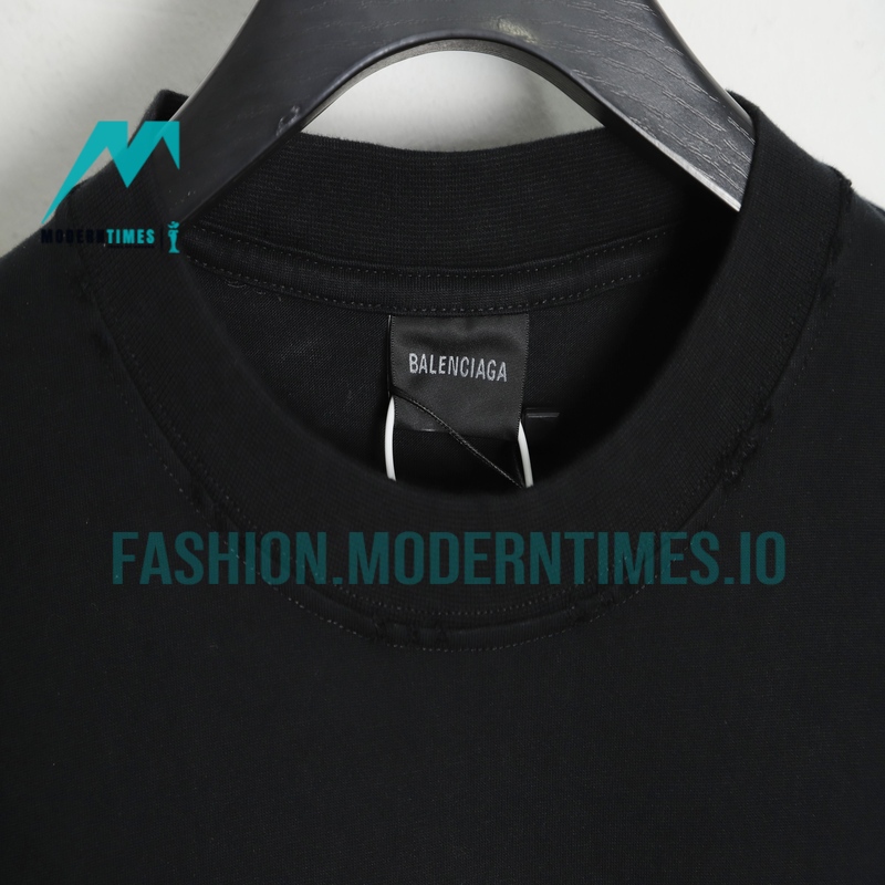 Balenciaga - 23SS Double B Splash Ink Short-sleeved T-shirt