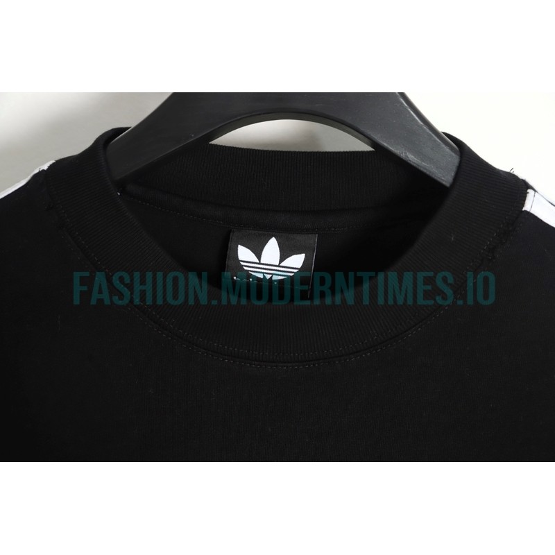 Balenciaga - Adidas 23FW Clover Co-branded  Webbing Long Sleeve T-shirt