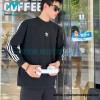 Balenciaga - Adidas 23FW Clover Co-branded  Webbing Long Sleeve T-shirt
