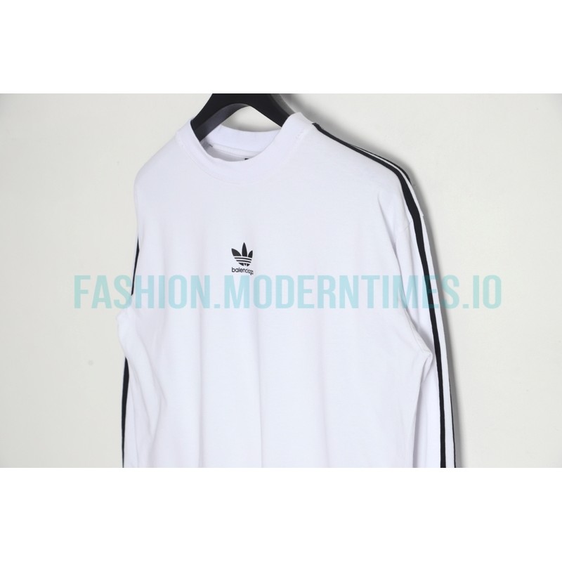 Balenciaga - Adidas 23FW Clover Co-branded  Webbing Long Sleeve T-shirt