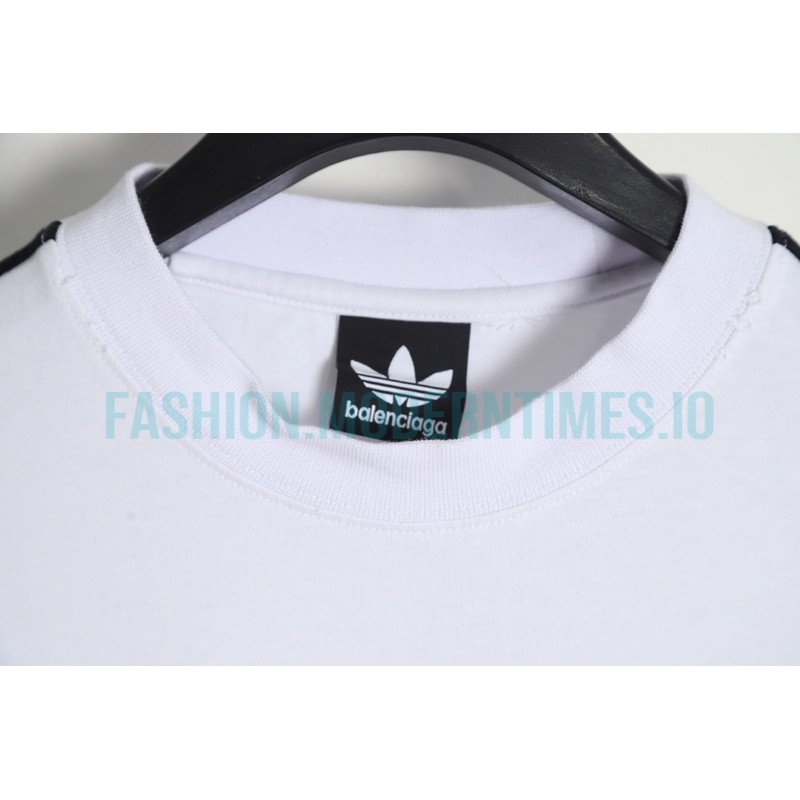 Balenciaga - Adidas 23FW Clover Co-branded  Webbing Long Sleeve T-shirt