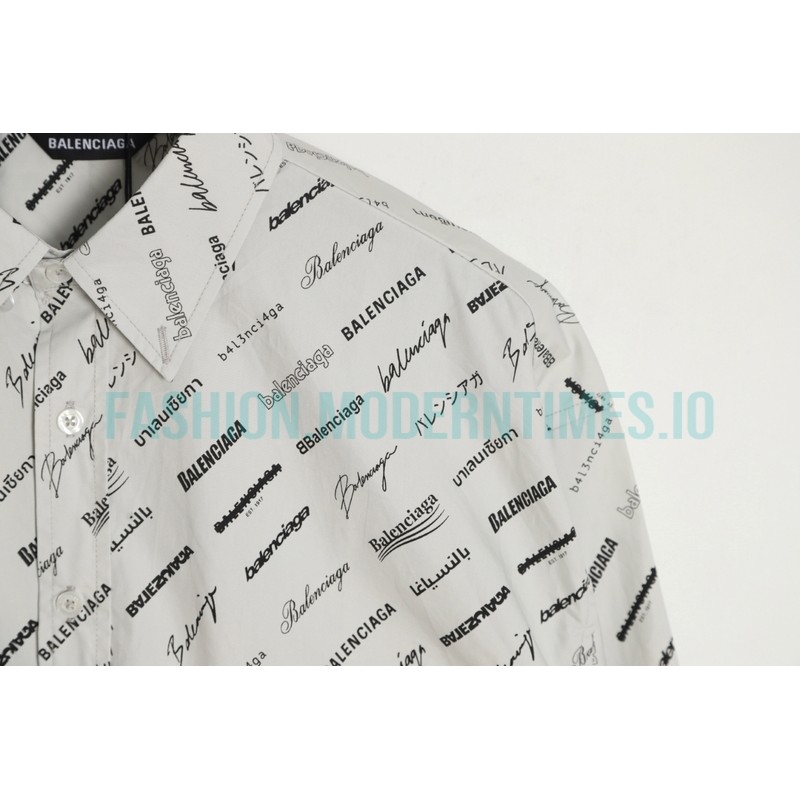 Balenciaga - 23GW Full Logo Signature Shirt