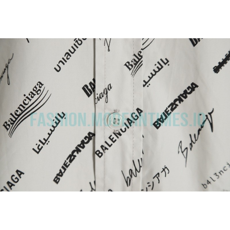 Balenciaga - 23GW Full Logo Signature Shirt