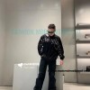 Balenciaga - 23Fw One-piece Seamless Embroidery Website Letter Embroidery Long Sleeve T-shirt