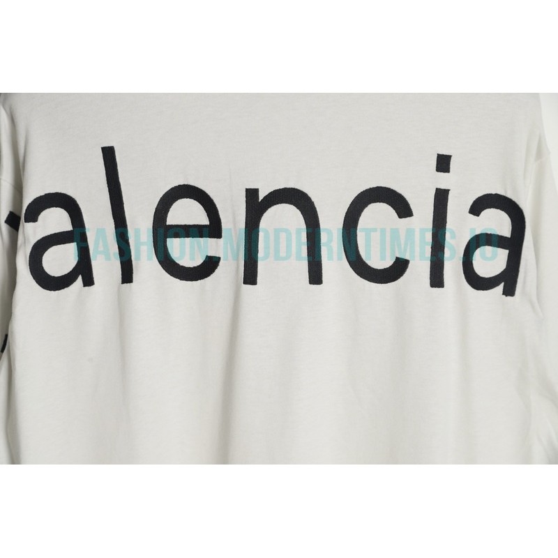 Balenciaga - 23Fw One-piece Seamless Embroidery Website Letter Embroidery Long Sleeve T-shirt