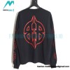 Balenciaga - 23FW Large Label Double B Crack Printed Long Sleeve T-shirt